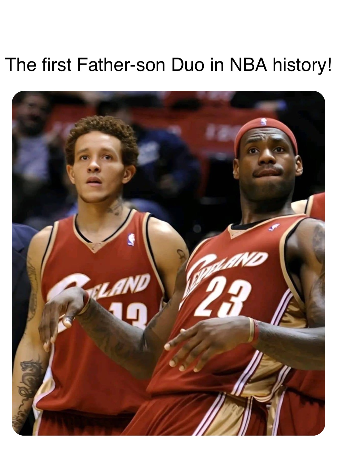 Double tap to edit The first Father-son Duo in NBA history!