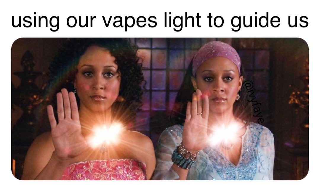 Double tap to edit using our vapes light to guide us