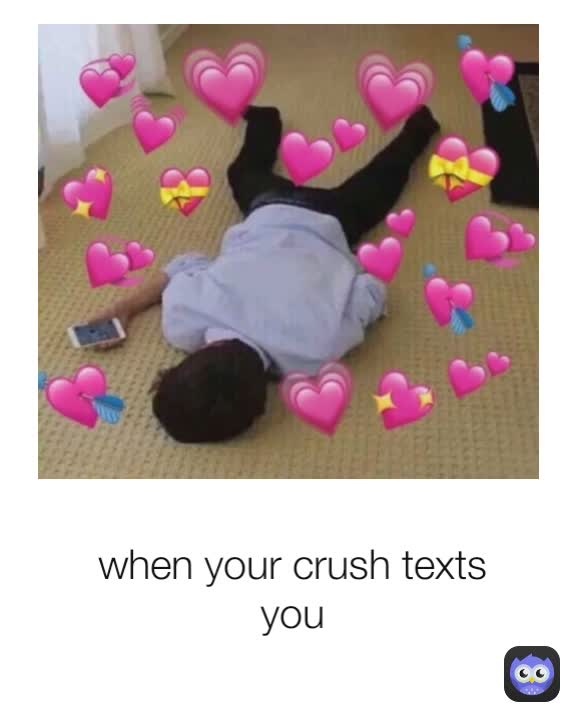 when your crush texts you