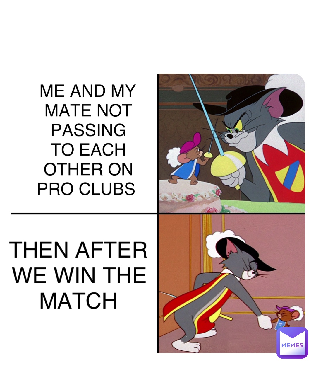 Double tap to edit ME AND MY MATE NOT PASSING TO EACH OTHER ON PRO CLUBS THEN AFTER WE WIN THE MATCH