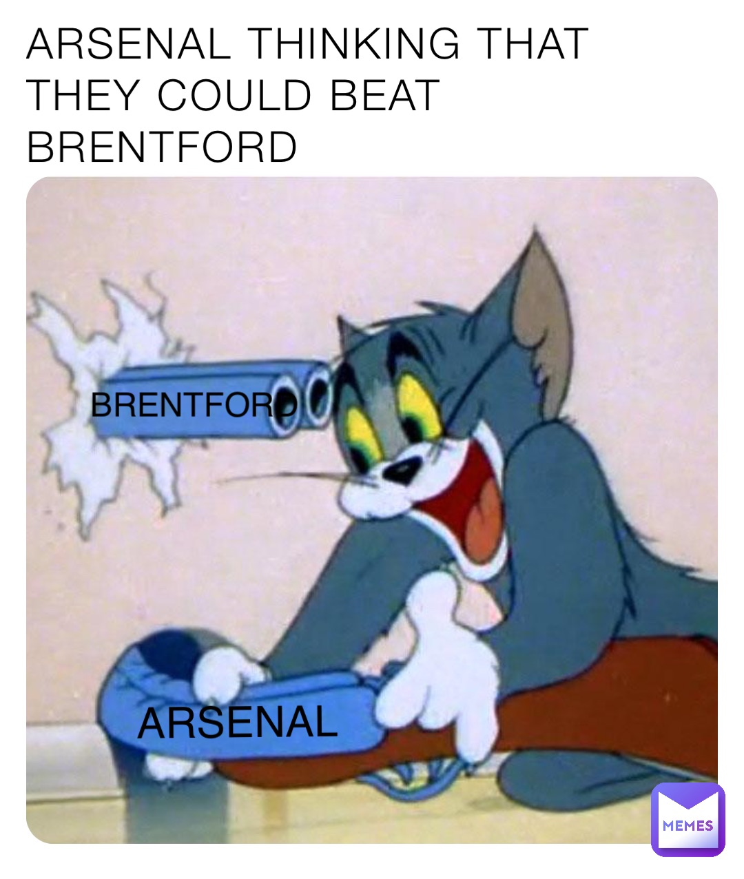 ARSENAL THINKING THAT THEY COULD BEAT BRENTFORD BRENTFORD ARSENAL