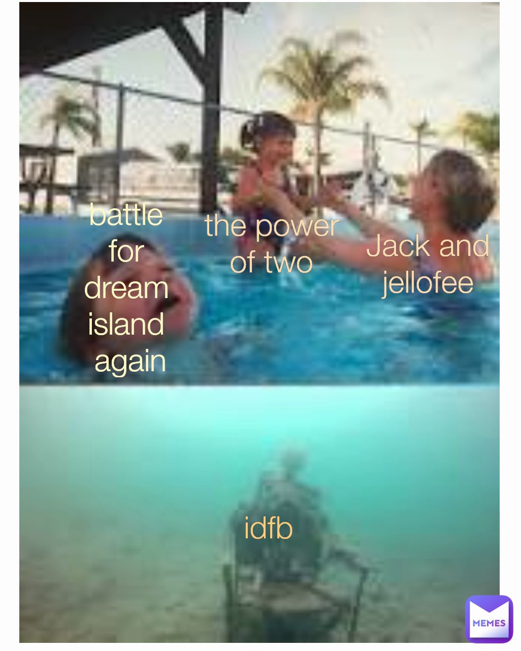 Jack and jellofee the power of two idfb battle for dream island
 again