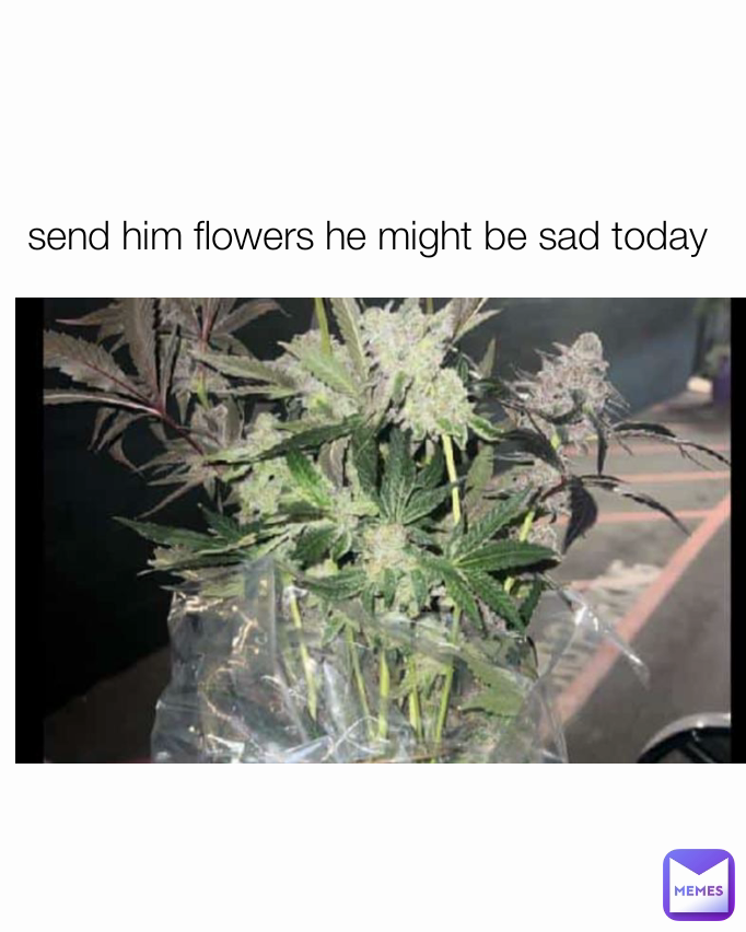 send him flowers he might be sad today 