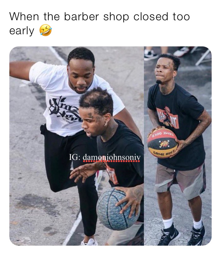 When the barber shop closed too early 🤣