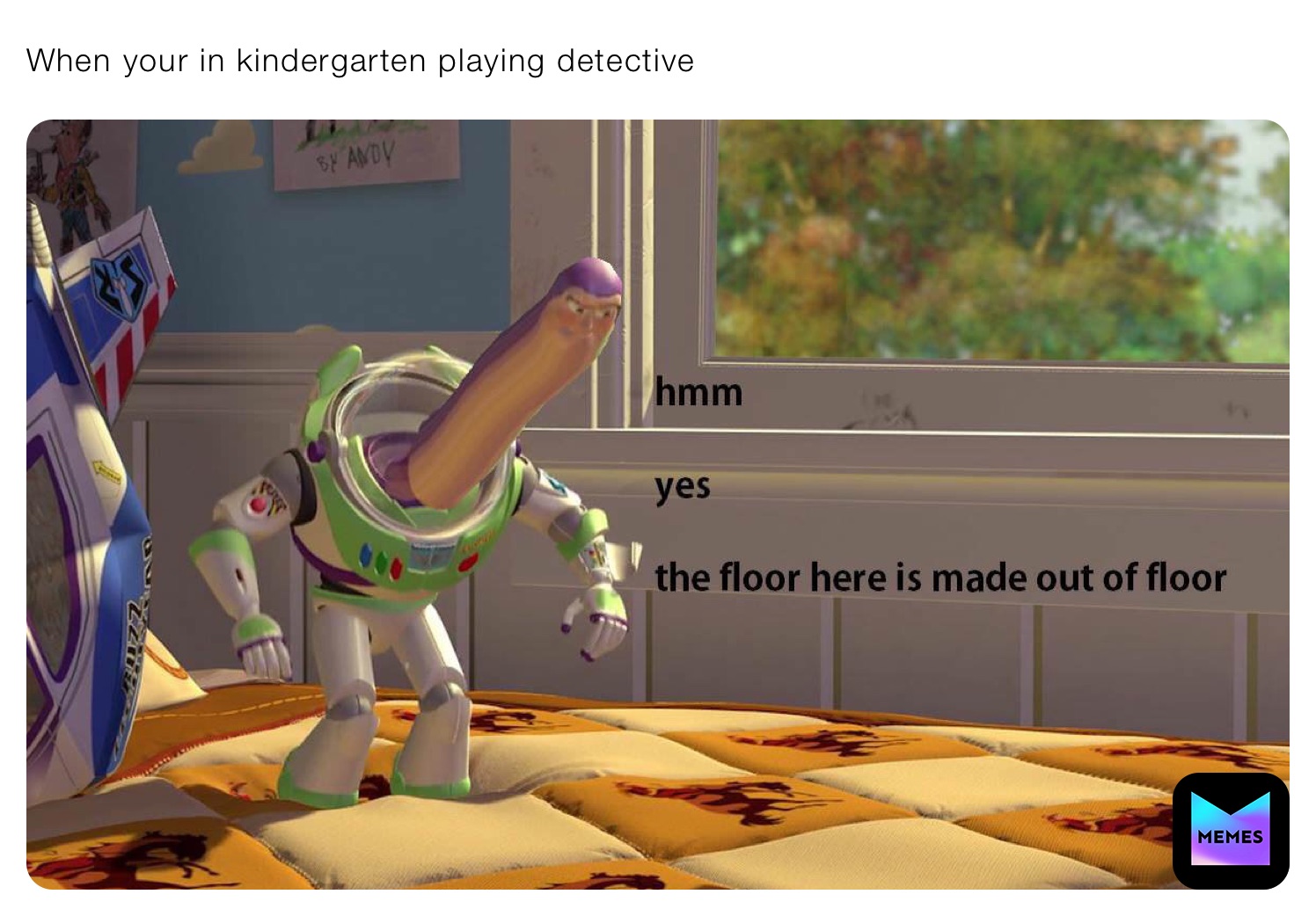 When your in kindergarten playing detective