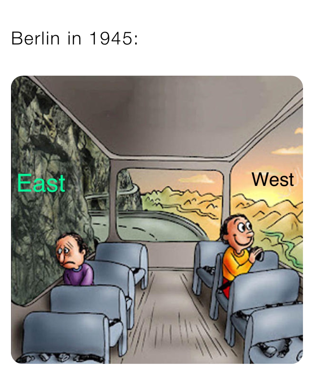 Berlin in 1945: West East