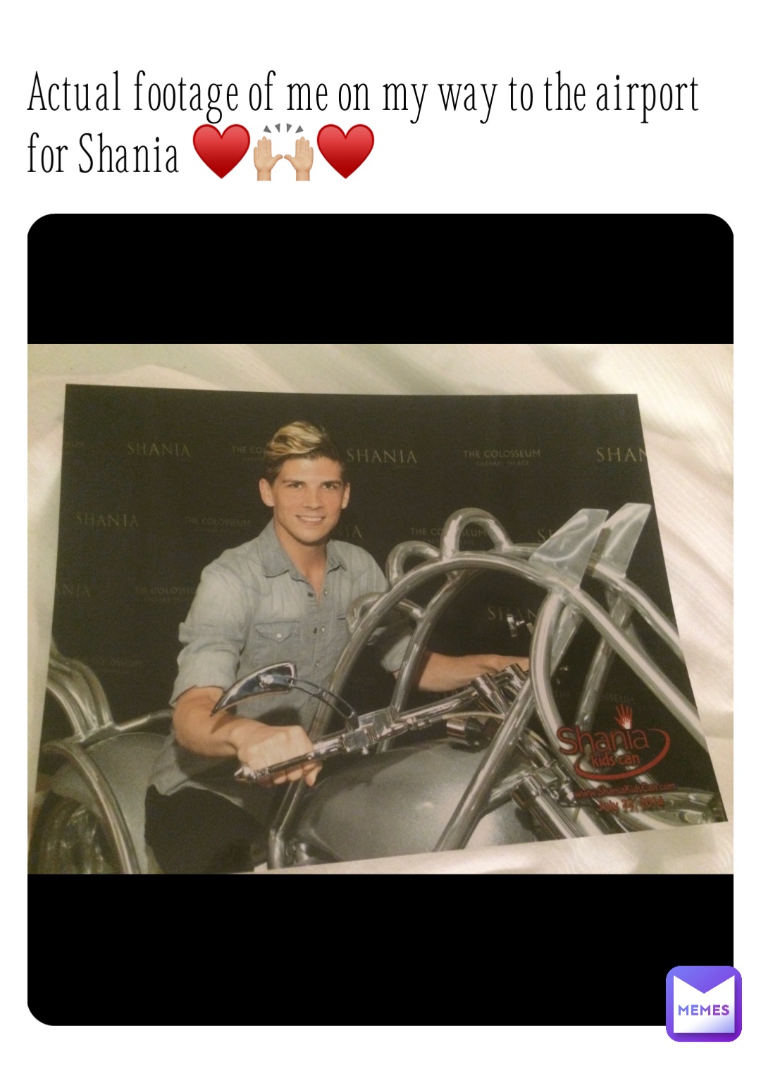 Actual footage of me on my way to the airport for Shania ♥️🙌🏼♥️