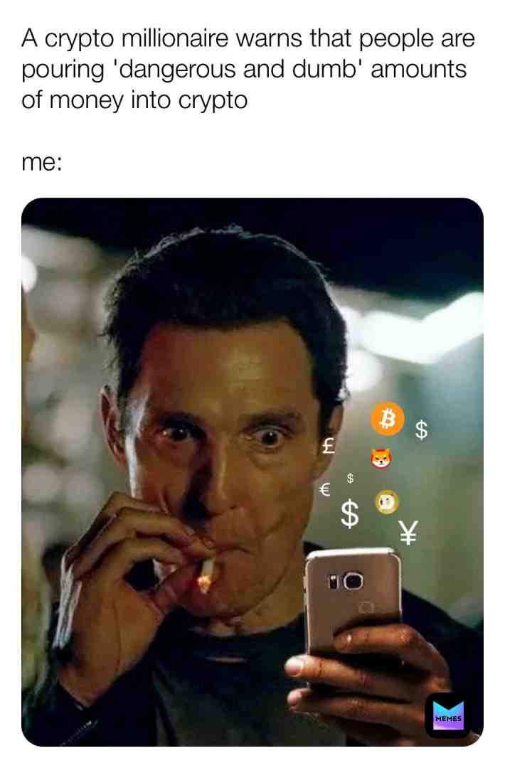 Don't put in more than you can afford to loose ⛔️ #memes #memesdaily #cryptocurrency #lol #funny #ethereum #bitcoin #dailymemes