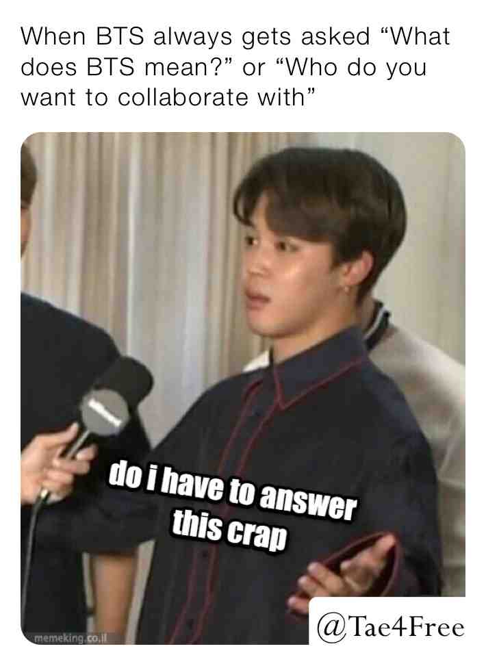 Literally BTS in all western interviews: #bts #btsarmy #btsmemes