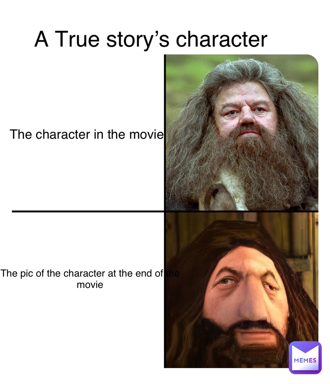 Double tap to edit A True story’s character The character in the movie The pic of the character at the end of the movie