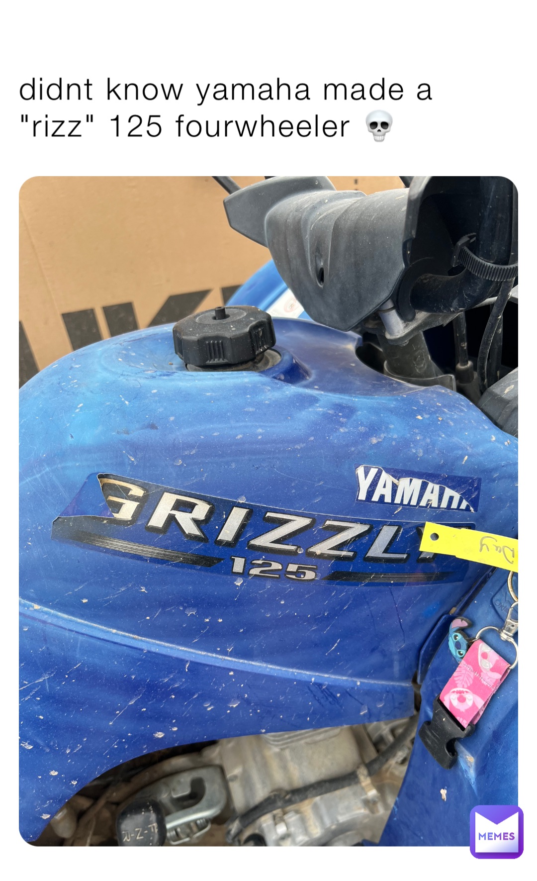 didnt know yamaha made a "rizz" 125 fourwheeler 💀