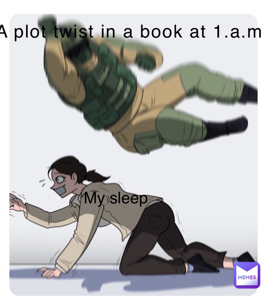 A plot twist in a book at 1.a.m My sleep