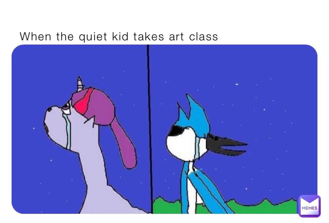 When the quiet kid takes art class