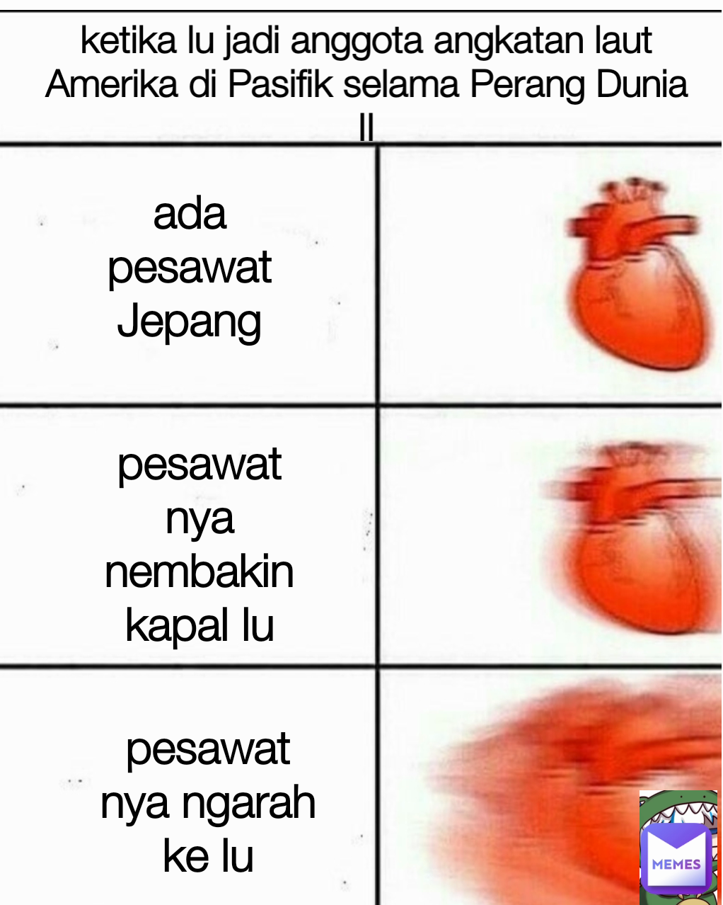 pesawat nya ngarah ke lu Type Text ada pesawat Jepang pesawat nya nembakin kapal lu ketika lu jadi anggota angkatan laut Amerika di Pasifik selama Perang Dunia II