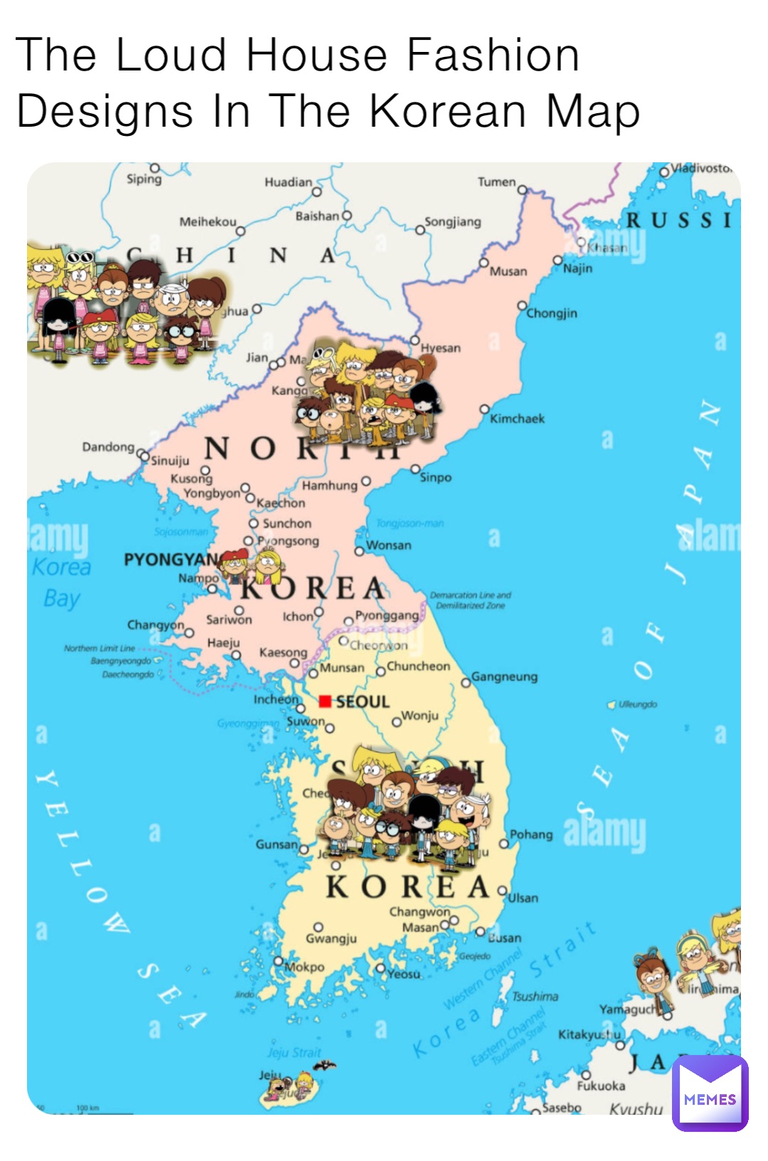 The Loud House Fashion Designs In The Korean Map