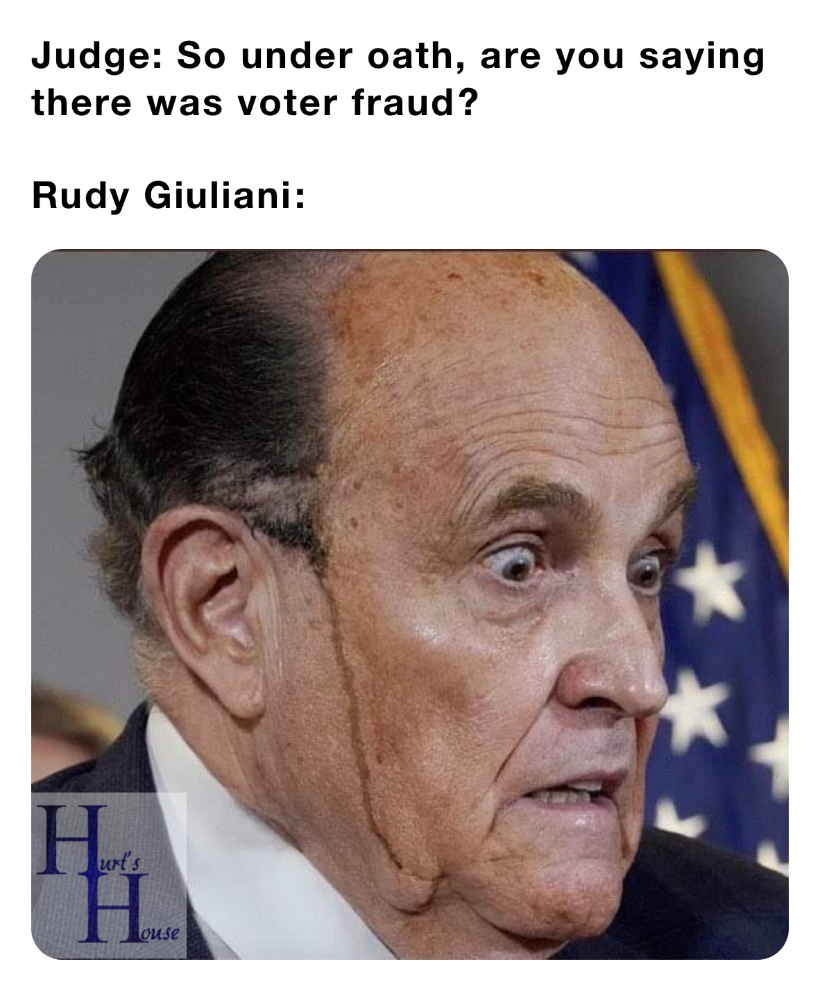 Judge: So under oath, are you saying there was voter fraud￼? 

Rudy Giuliani￼: