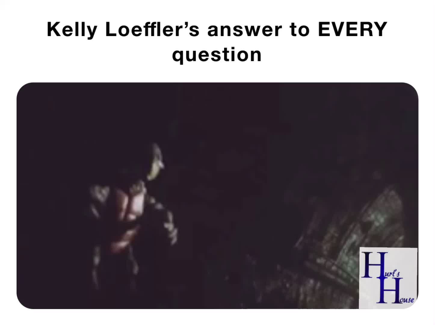 Kelly Loeffler only knows one word....