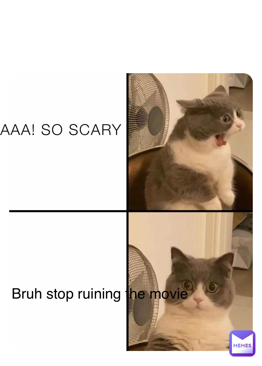 AAA! SO SCARY Bruh stop ruining the movie