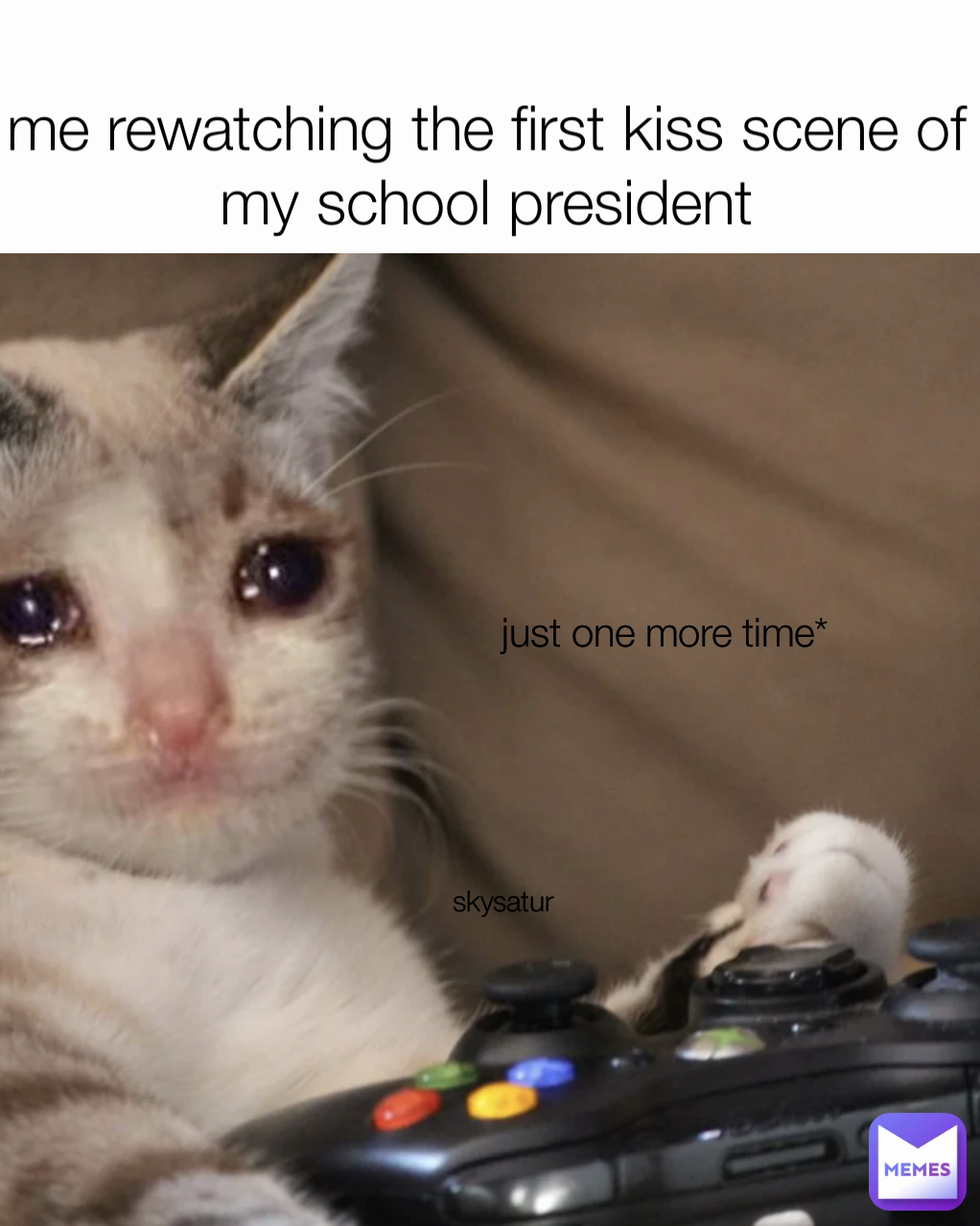 me rewatching the first kiss scene of my school president just one more time* skysatur