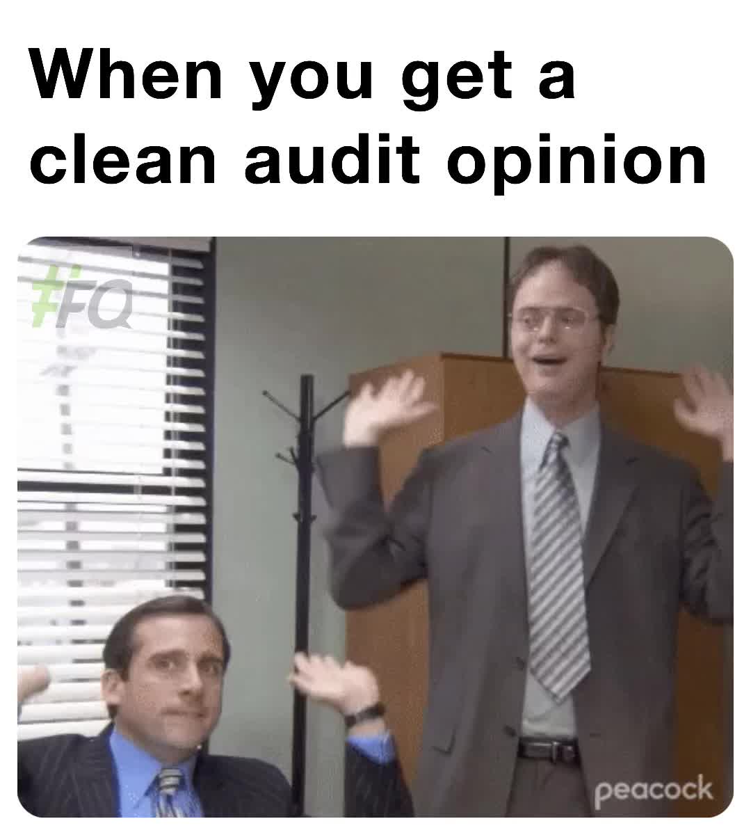 When you get a clean audit opinion lets_get_fiscal Memes