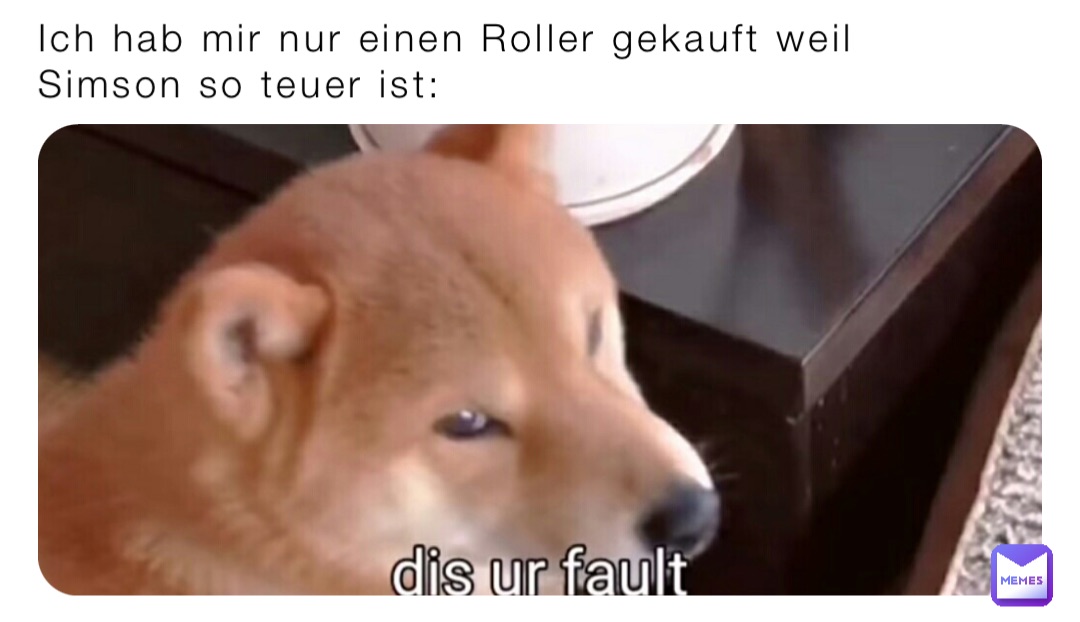 Ich hab mir nur einen Roller gekauft weil Simson so teuer ist: