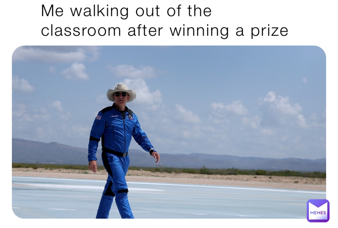 Me walking out of the classroom after winning a prize