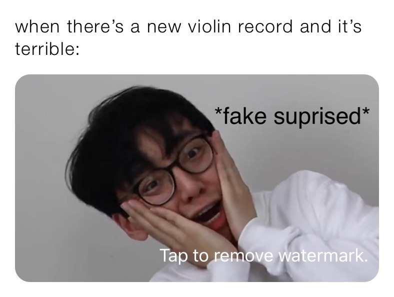 when there’s a new violin record and it’s terrible:
