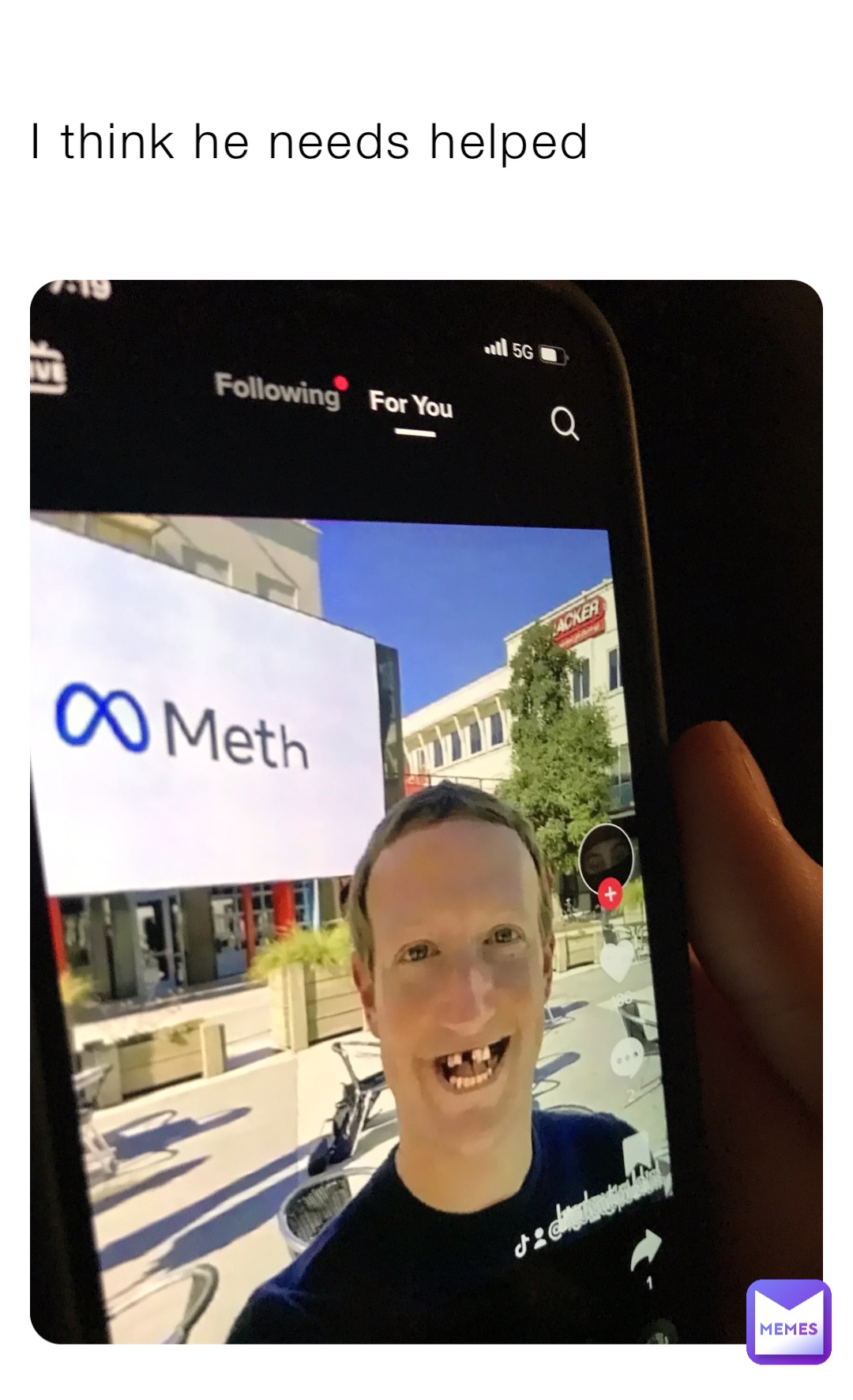 I think he needs helped