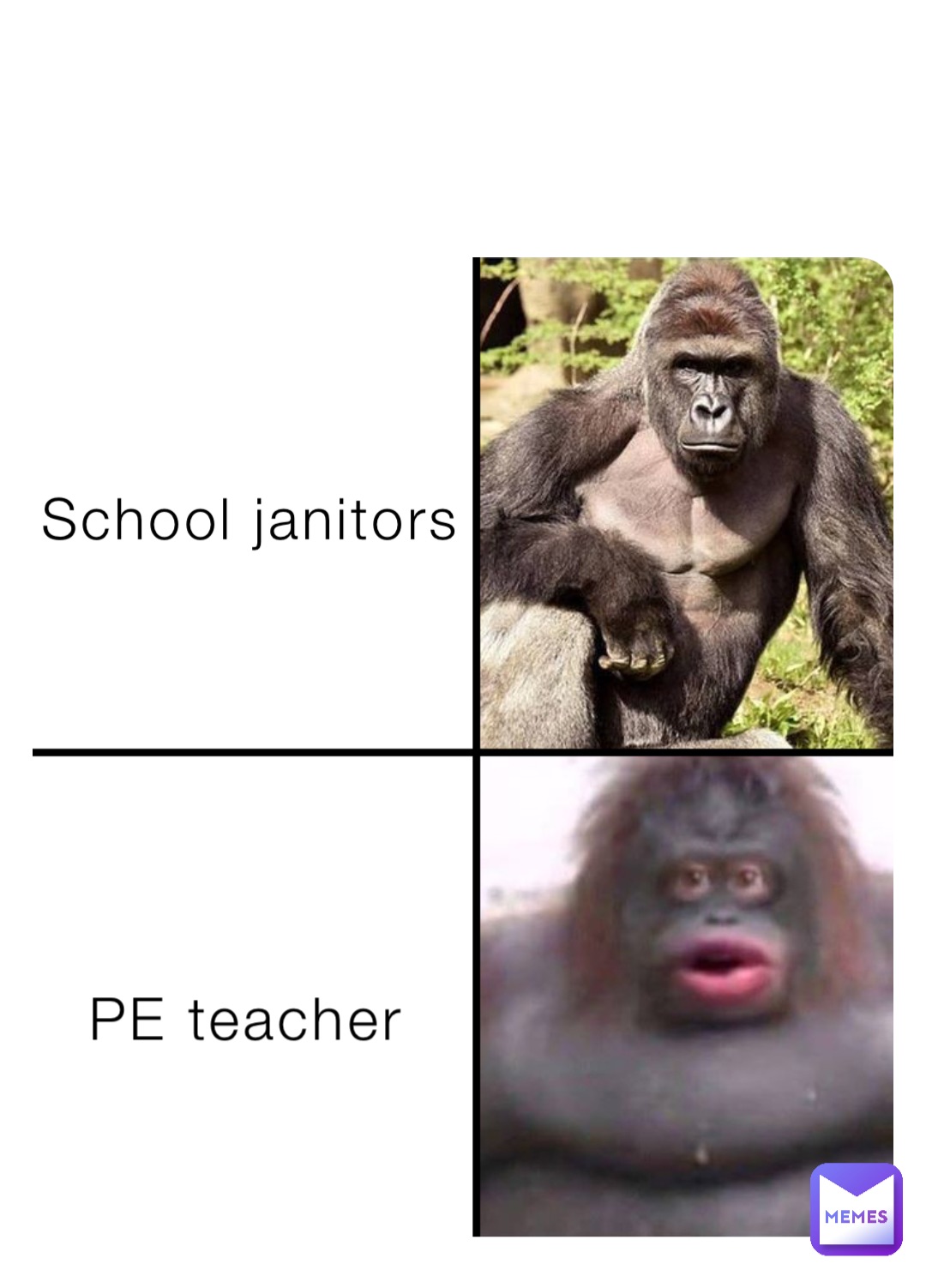 School janitors PE teacher