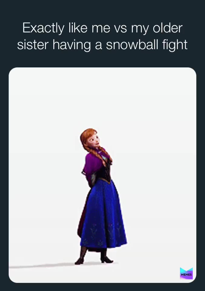Reminds you to pick your battles wisely 🥶😁❄️  #frozen  #snow  #fight  #funny