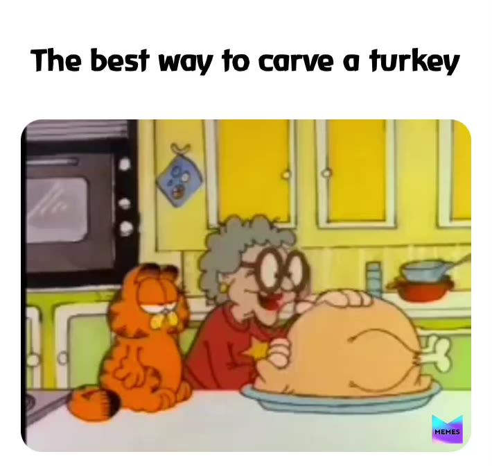 I actually did try this didn’t work out to well 🤪😆  #garfield  #turkey  #thanksgiving
