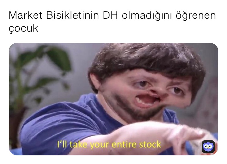 Market Bisikletinin DH olmadığını öğrenen çocuk