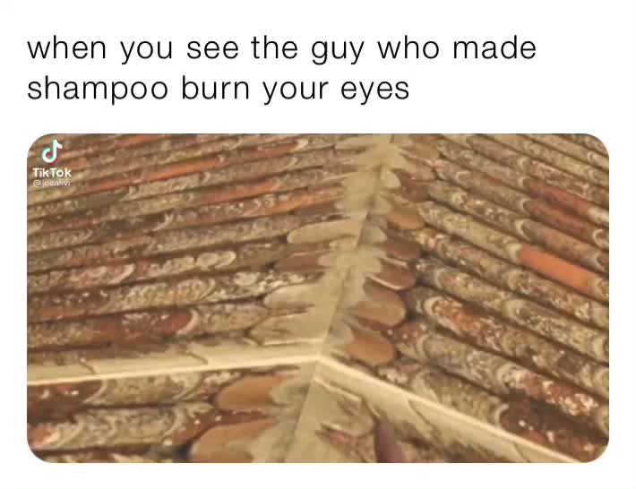 when you see the guy who made shampoo burn your eyes Modernist_Humour Memes