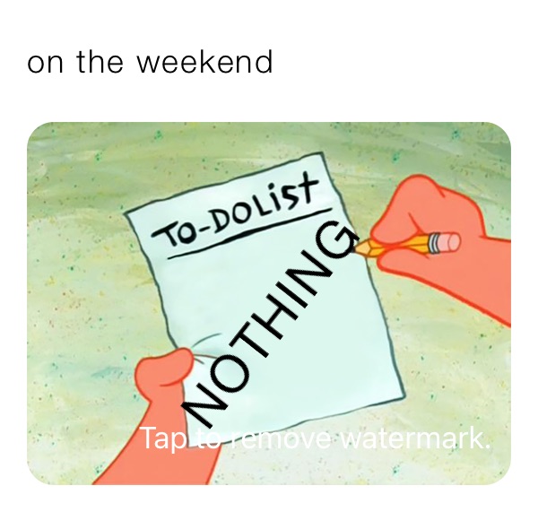 on the weekend