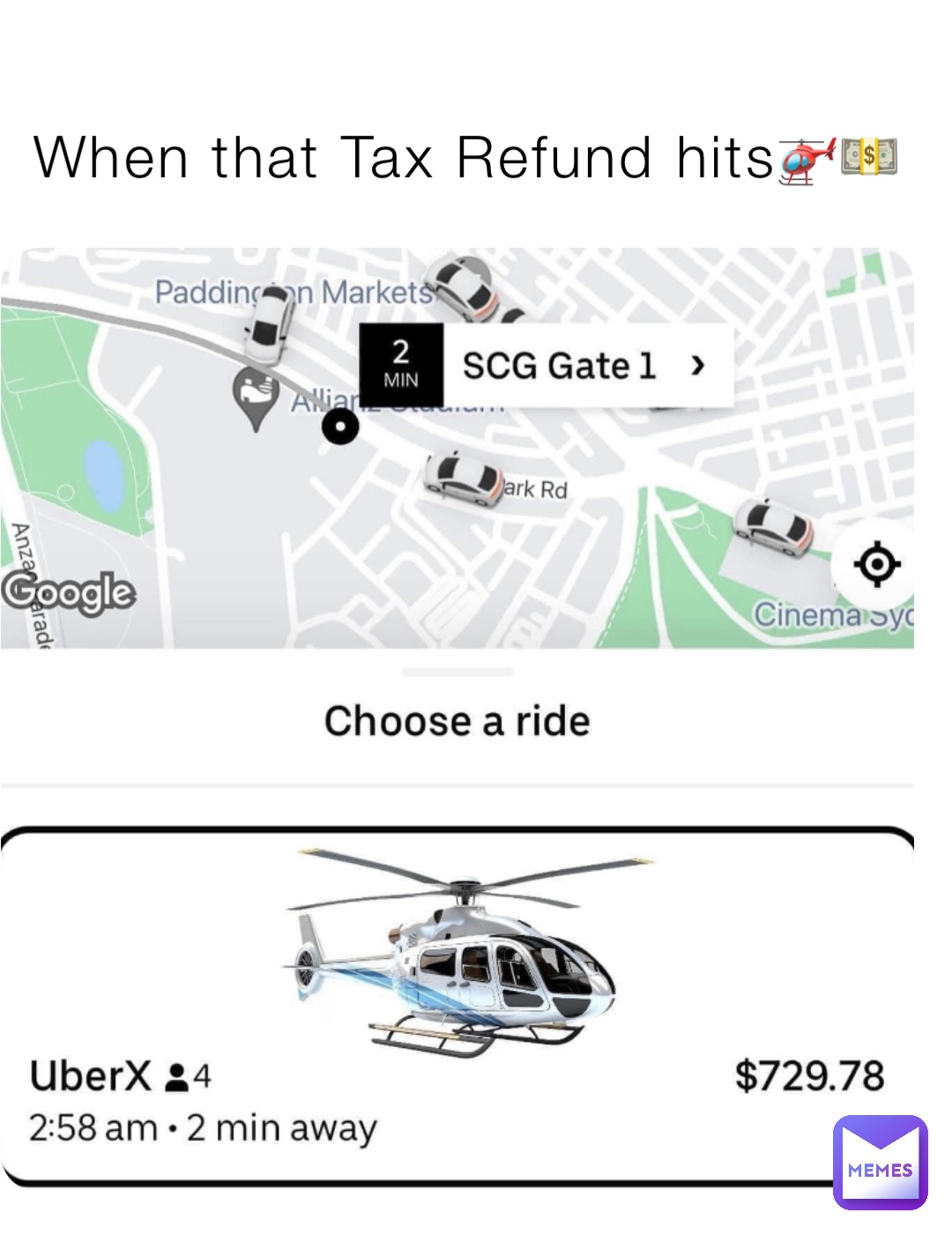 When that Tax Refund hits🚁💵