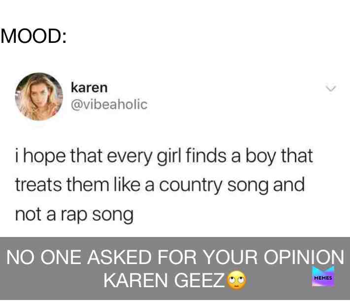 I’ve heard some country songs that be all about partying, sleeping around & so on. #music #countrymusic #rap #funny #karenatitagain