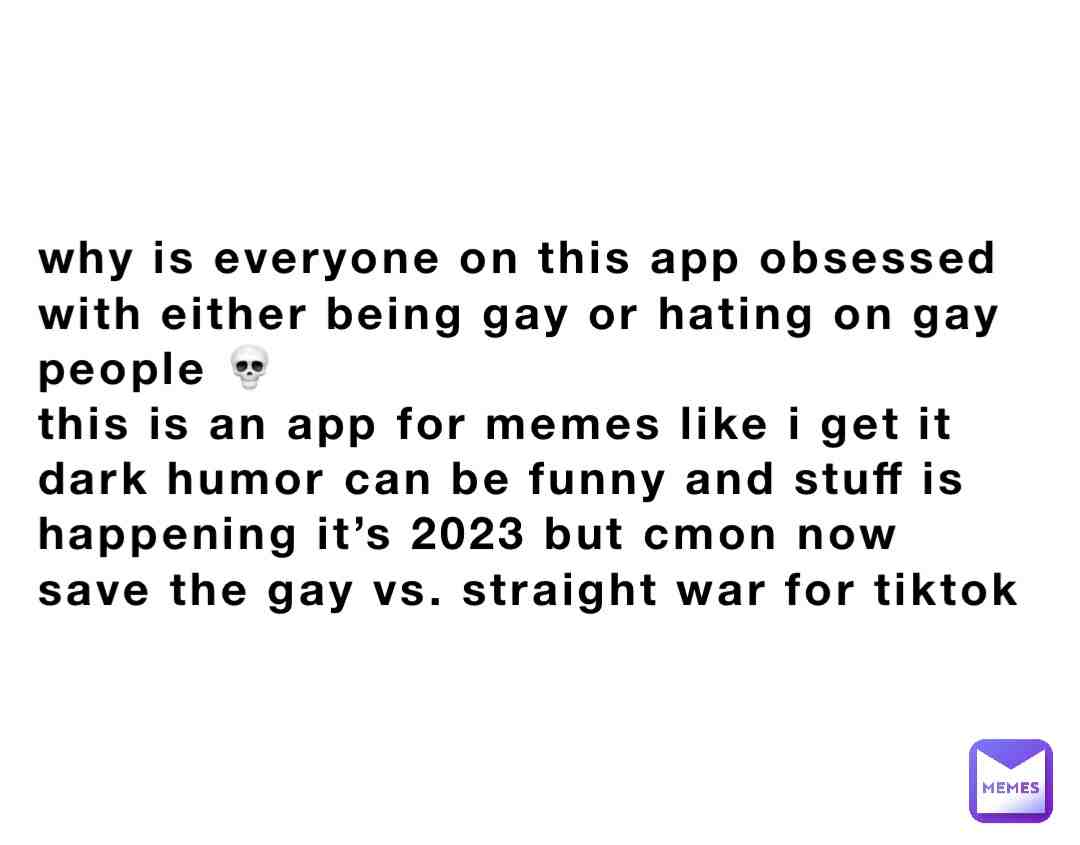 this isn’t tiktok💀 save your war for that app