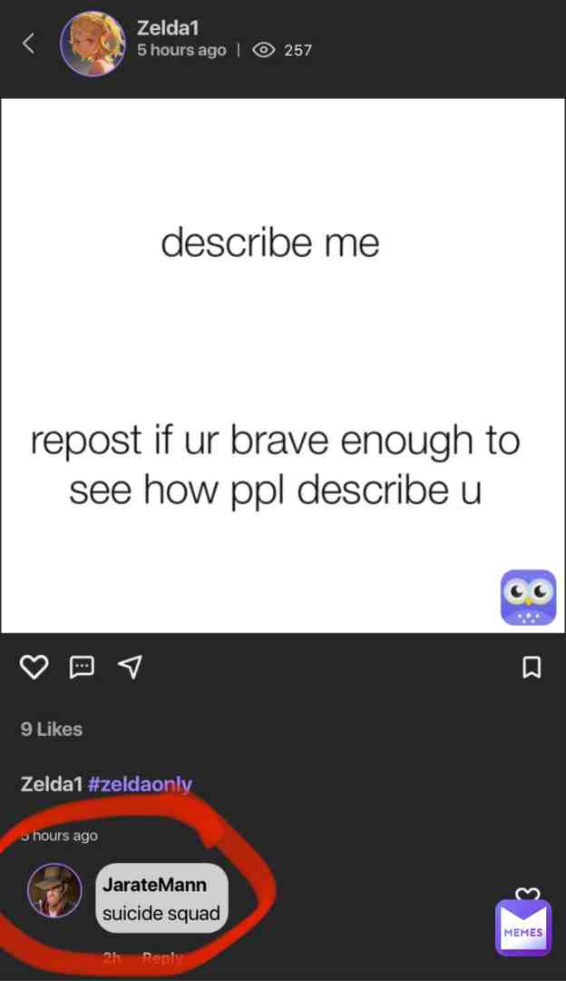 Meme shared by @memer554
