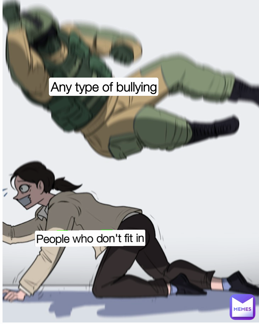 Any type of bullying People who don't fit in | @RafsAGS | Memes