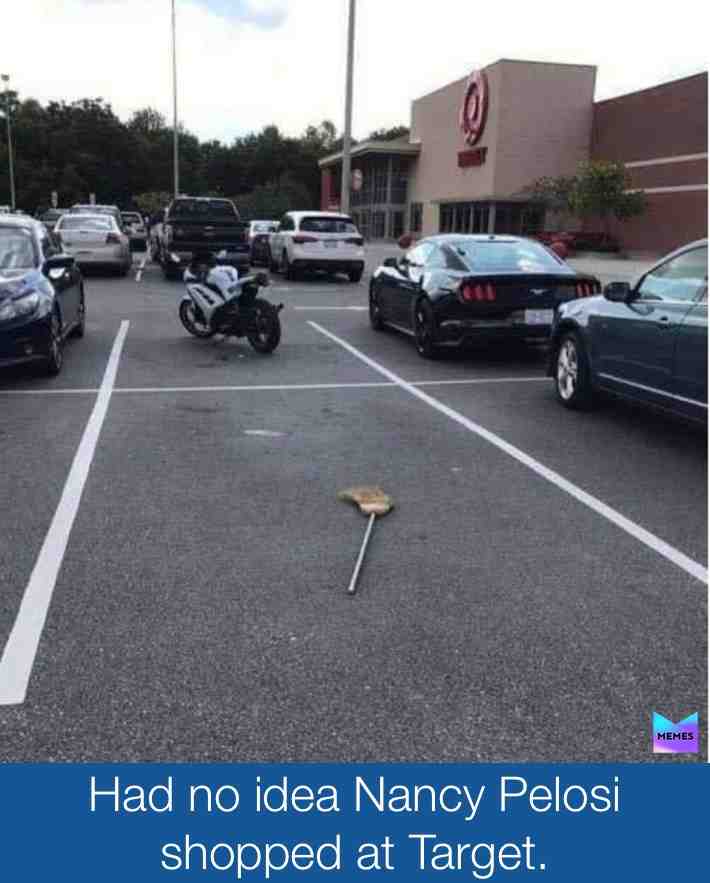 Definitely a Slytherin. Hehe #funny #comedy #comedian #standup #laugh #humor #viral #viral #lol #lmao #joke #joking #nancypelosi #witch #broom #target