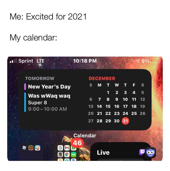 Meme shared by @CalebDaMaker
