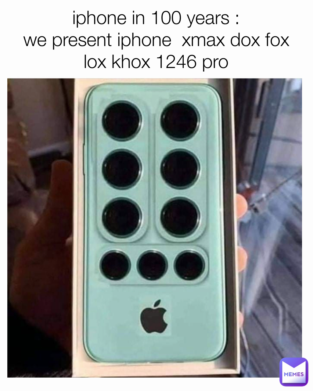 iphone in 100 years :
we present iphone  xmax dox fox lox khox 1246 pro