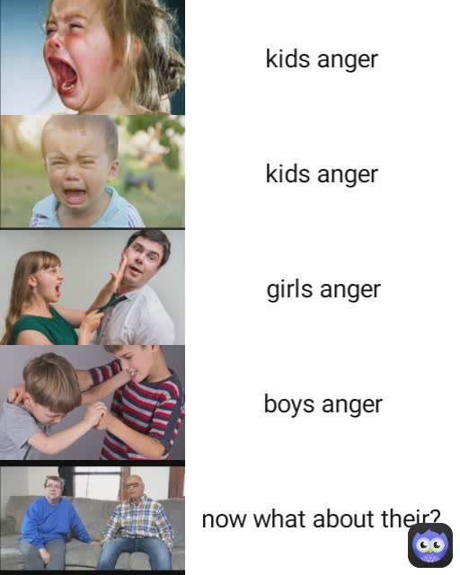 now what about their? boys anger girls anger kids anger kids anger