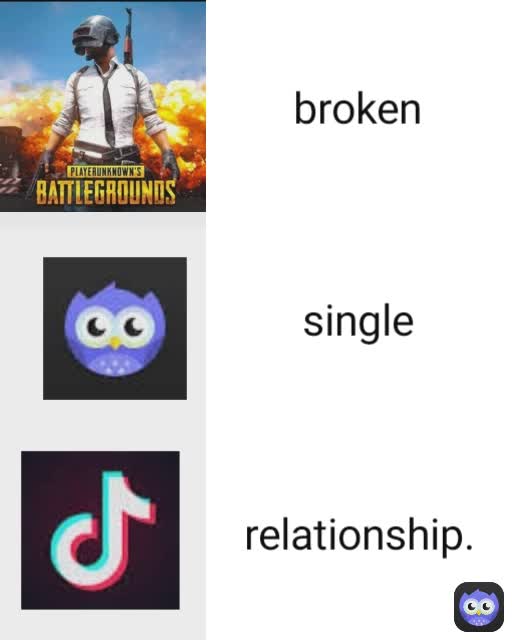 relationship. single broken