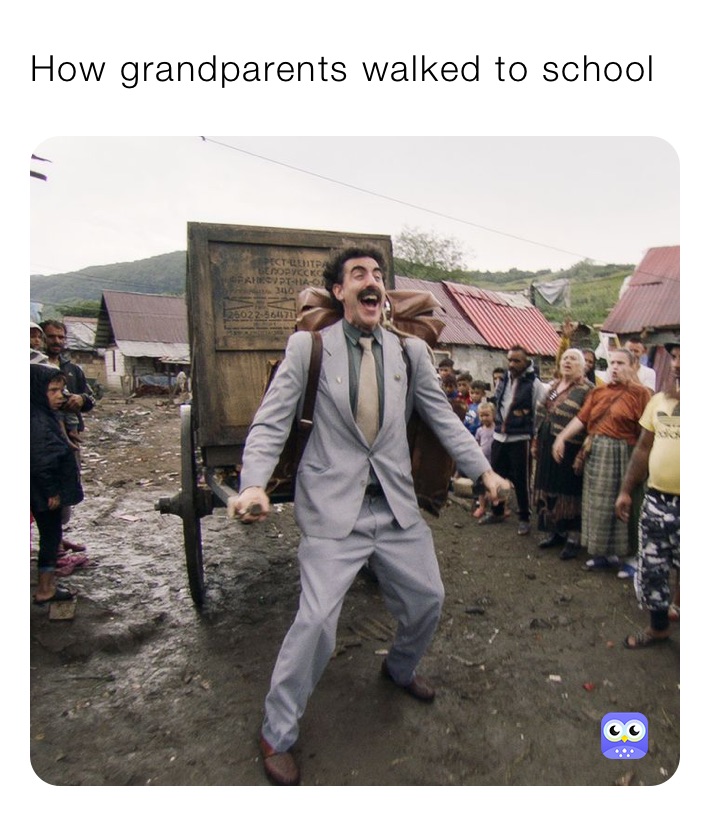 How grandparents walked to school