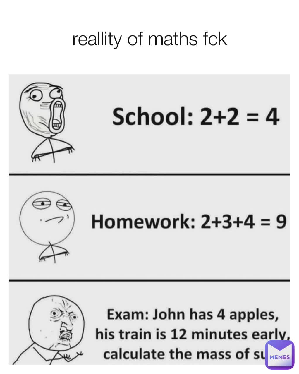 reallity of maths fck