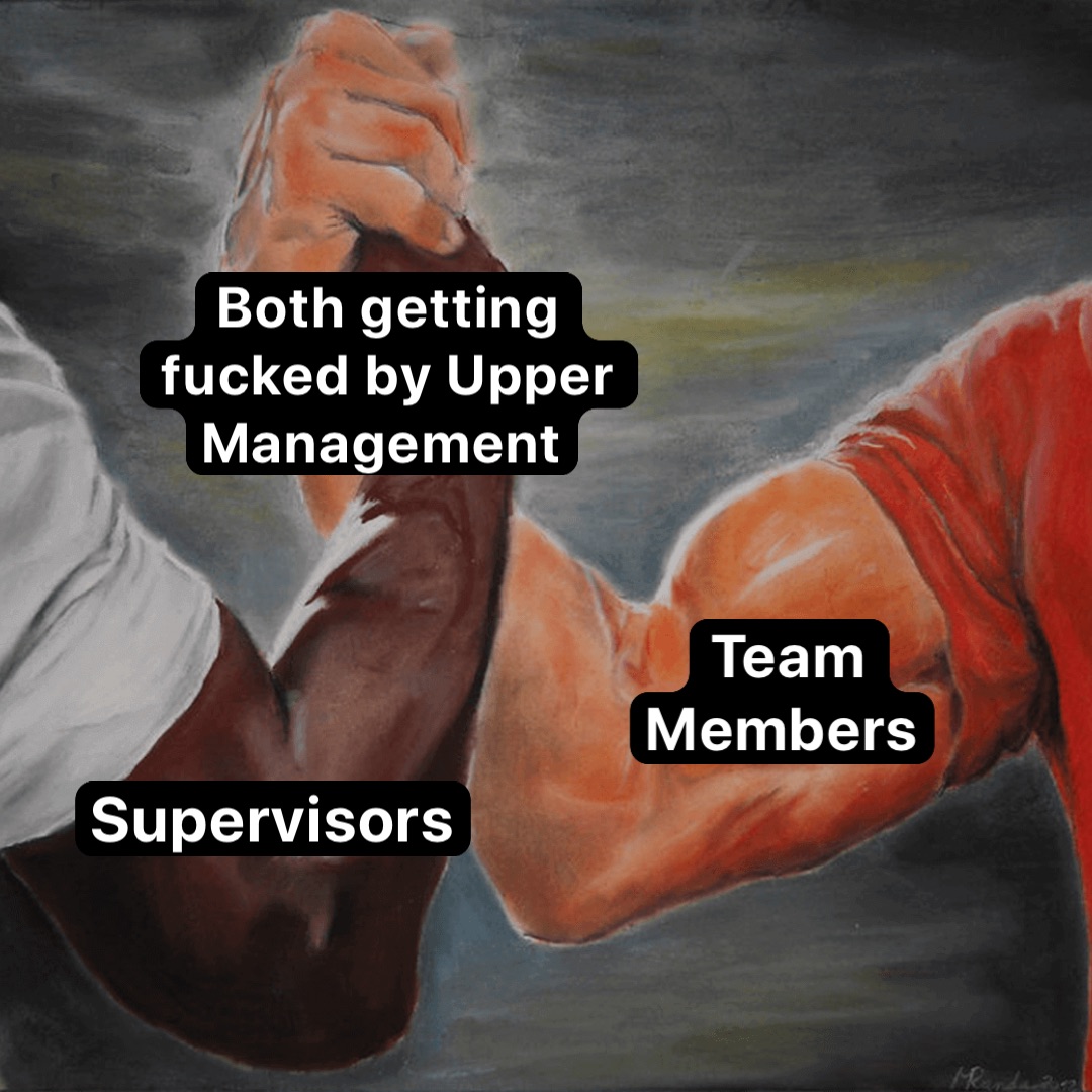 Both getting fucked by Upper Management Team Members Supervisors