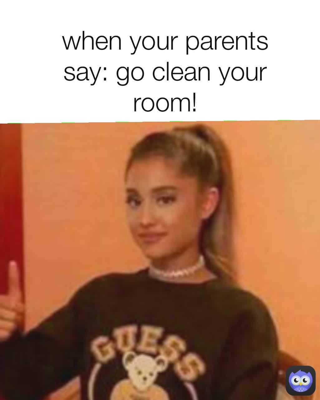@arianas.favv when your parents say: go clean your room!