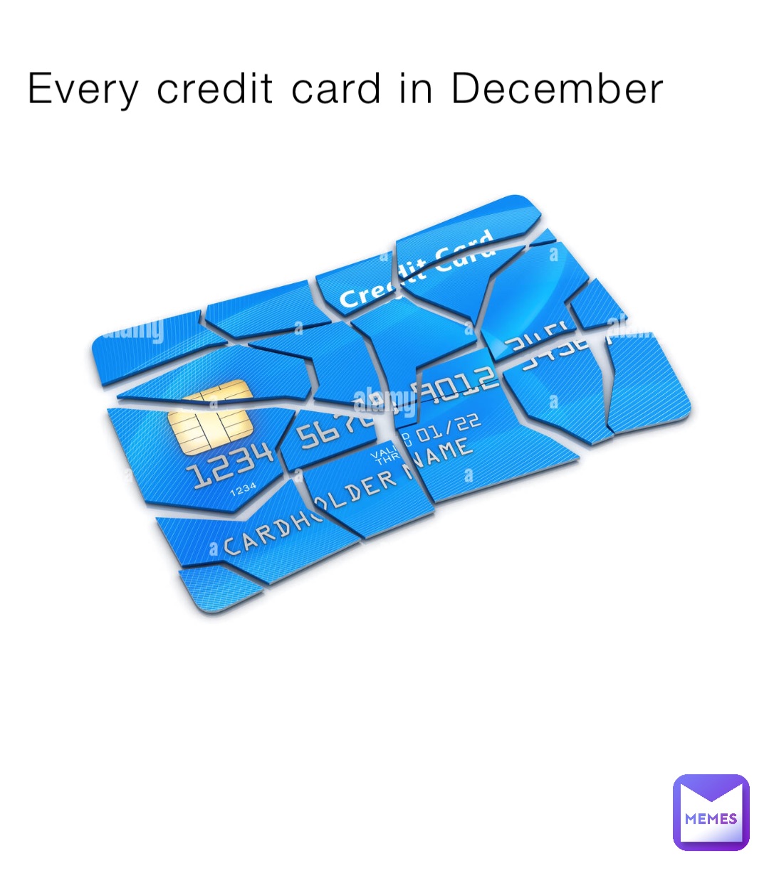Every credit card in December