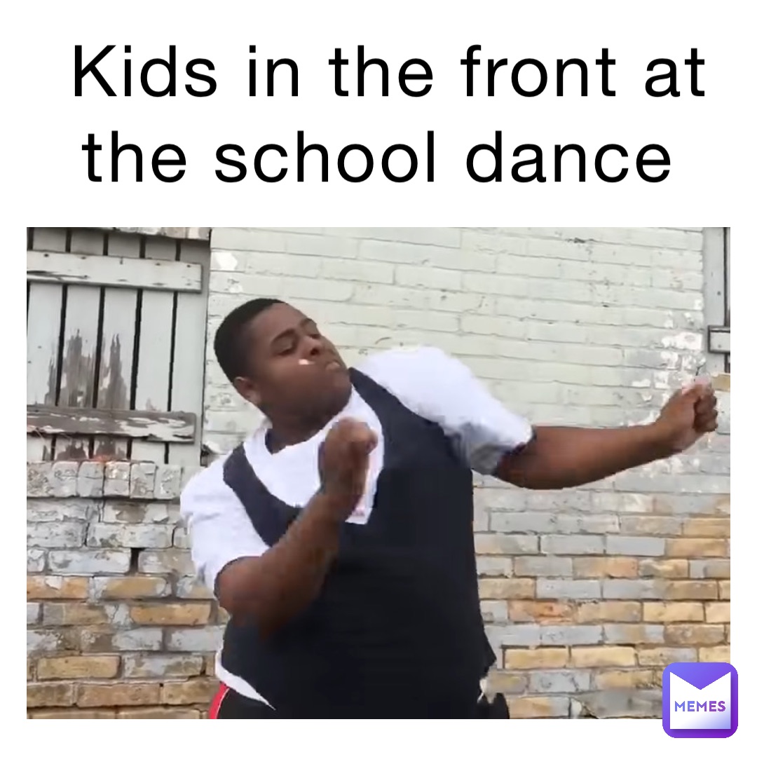 Kids in the front at the school dance